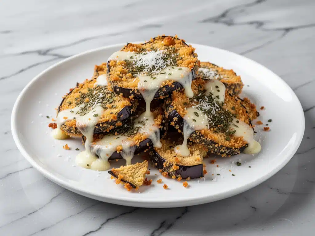 Air Fryer Eggplant Parmesan Chips - featured image