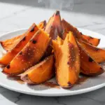air fryer sweet potato wedges - featured image