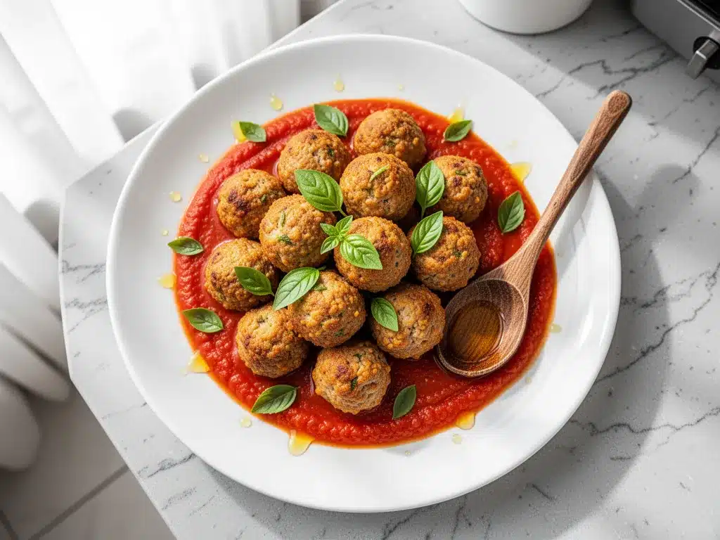 Crispy Air Fryer Turkey Meatballs: 30-Min Weeknight Dinner 4 air fryer turkey meatballs preparation steps