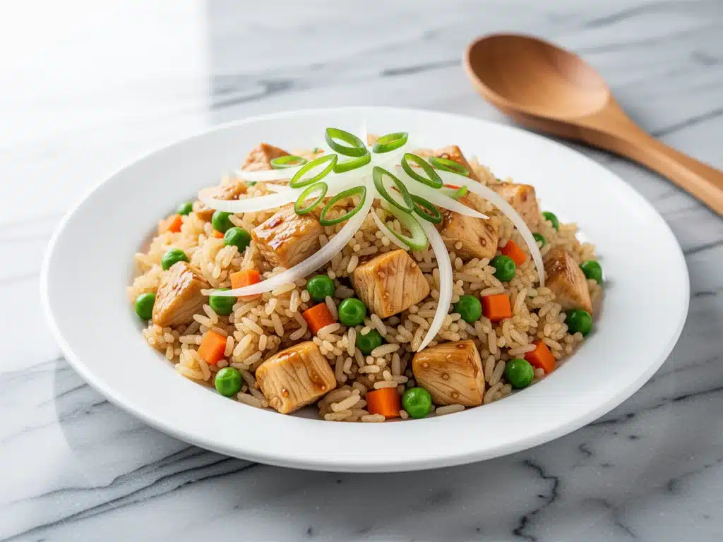 authentic chicken fried rice - featured image