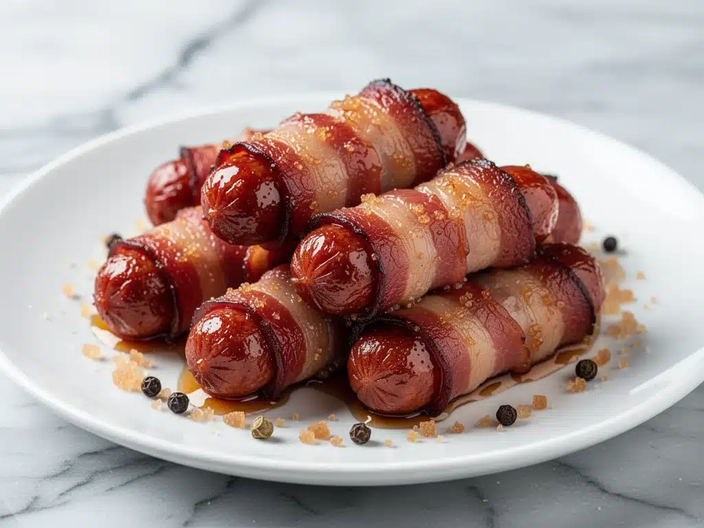 bacon-wrapped smokies - featured image