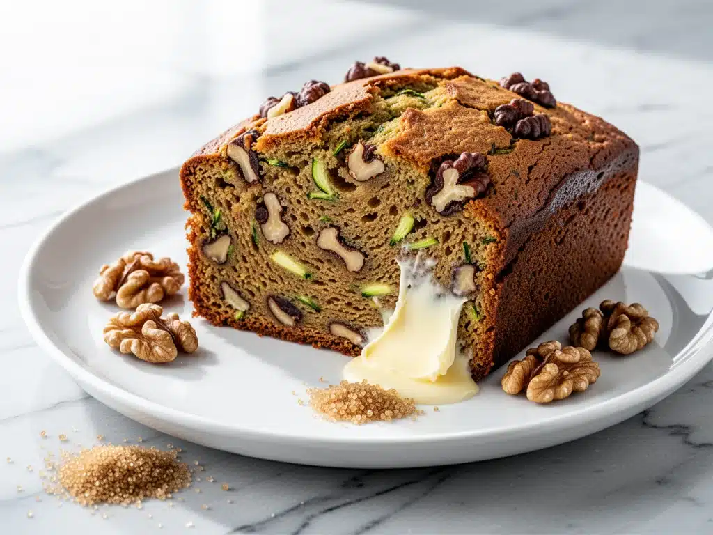 best ever zucchini bread with walnuts - featured image