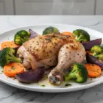 budget college sheet pan chicken with veggies - featured image