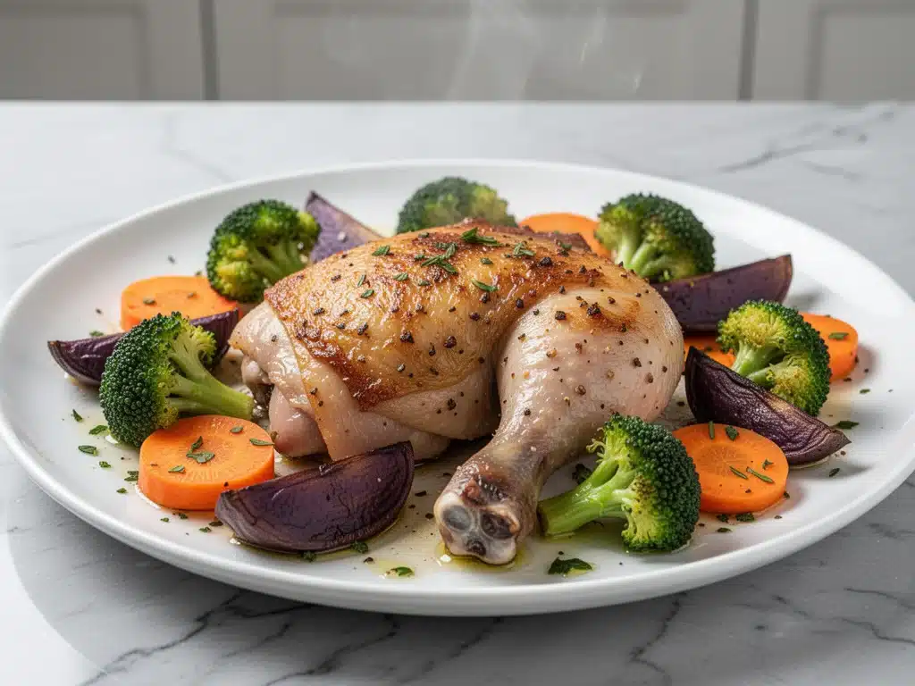 budget college sheet pan chicken with veggies - featured image