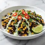 charred corn and black bean salad - featured image