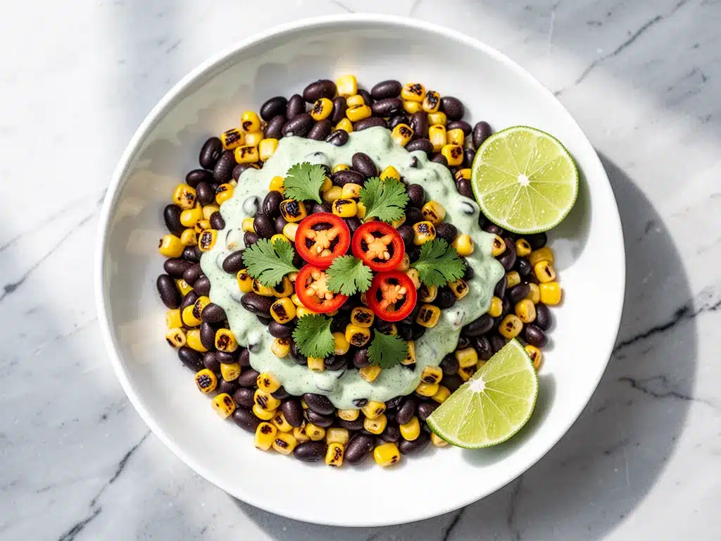 Charred Corn and Black Bean Salad: 5 Easy Summer Sides 4 charred corn and black bean salad preparation steps