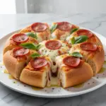 cheesy pull-apart pepperoni pizza bread - featured image