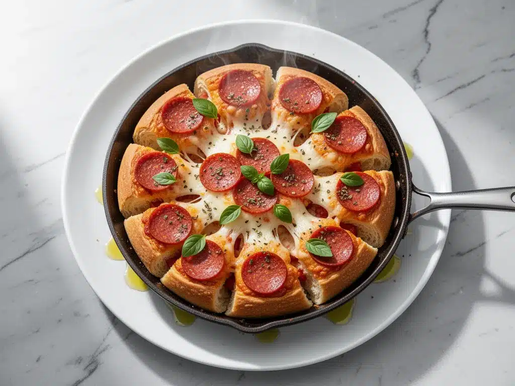 Cheesy Pull-Apart Pepperoni Pizza Bread: Best Homemade Recipe 4 cheesy pull-apart pepperoni pizza bread preparation steps