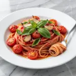 cherry tomato confit pasta - featured image