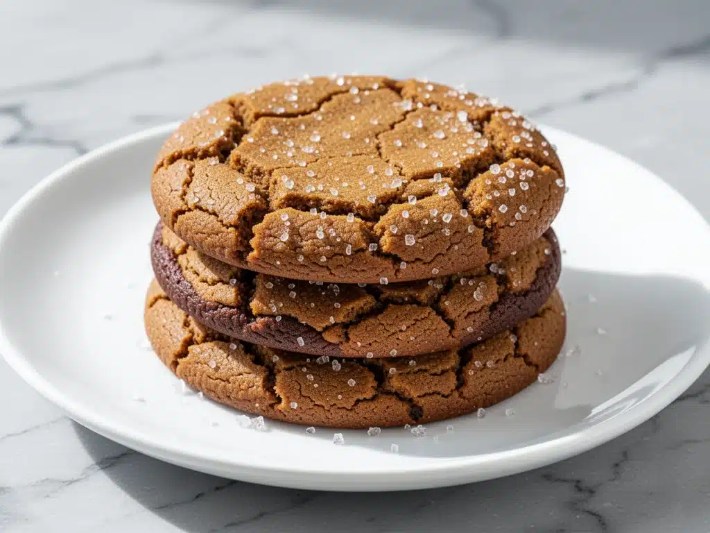 chewy molasses ginger cookies - featured image