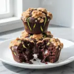 chocolate zucchini muffins - featured image