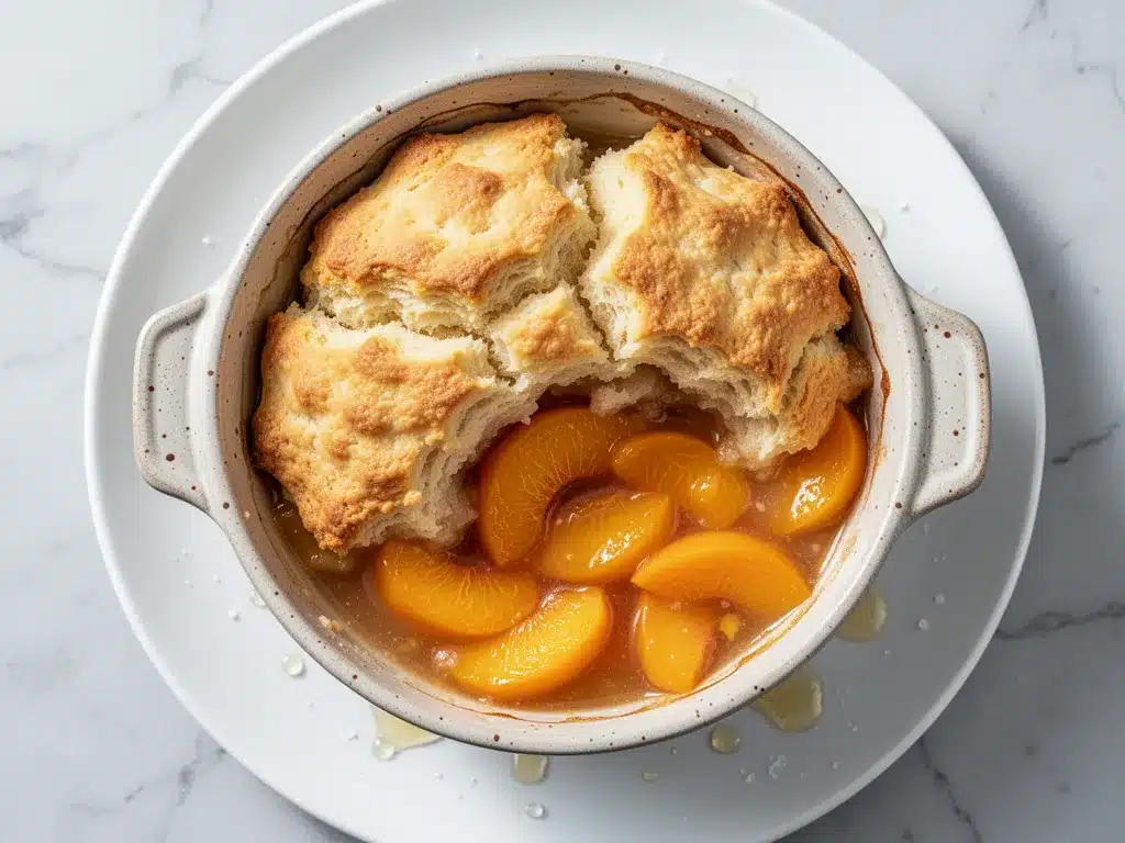 Classic Southern Peach Cobbler: 15-Min Easy Dessert 4 Classic Southern Peach Cobbler preparation steps