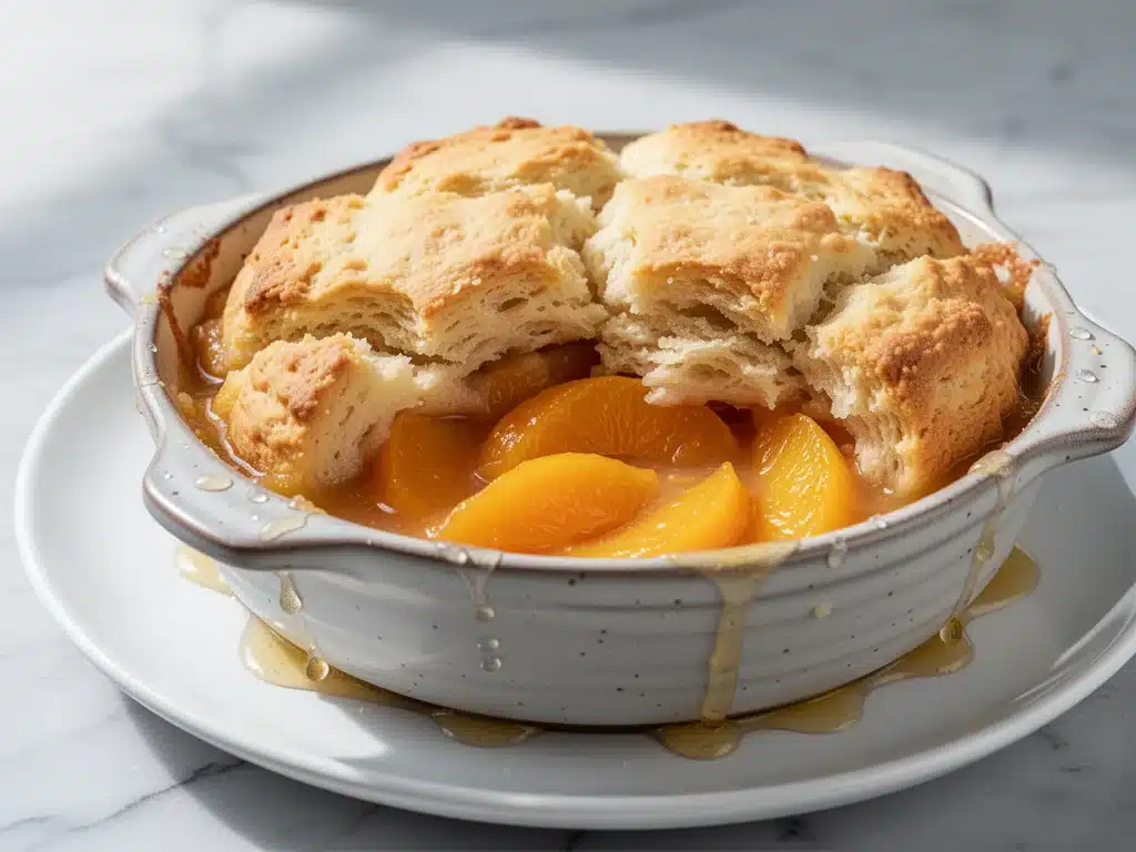 Classic Southern Peach Cobbler - featured image