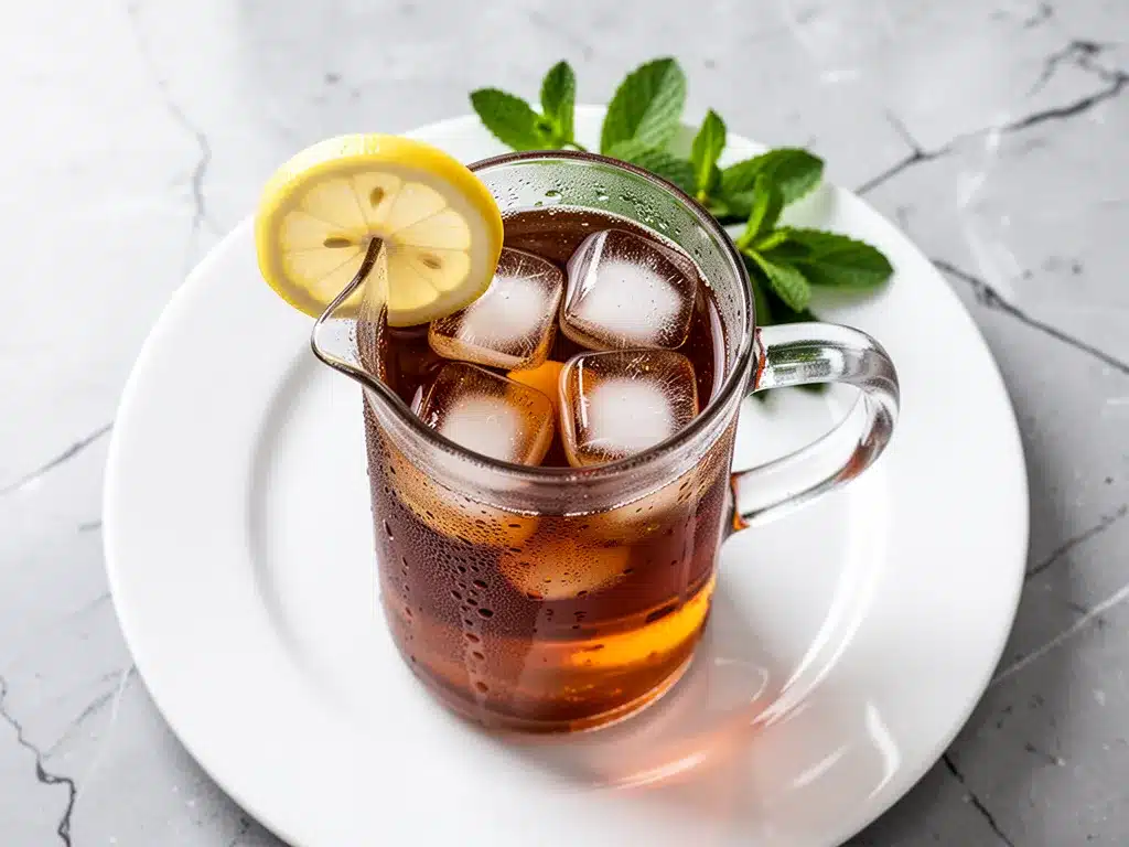 Classic Southern Sweet Tea with Fresh Lemon 4 Classic Southern Sweet Tea with Fresh Lemon preparation steps