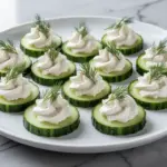Cold Cucumber Bites with Whipped Feta - featured image