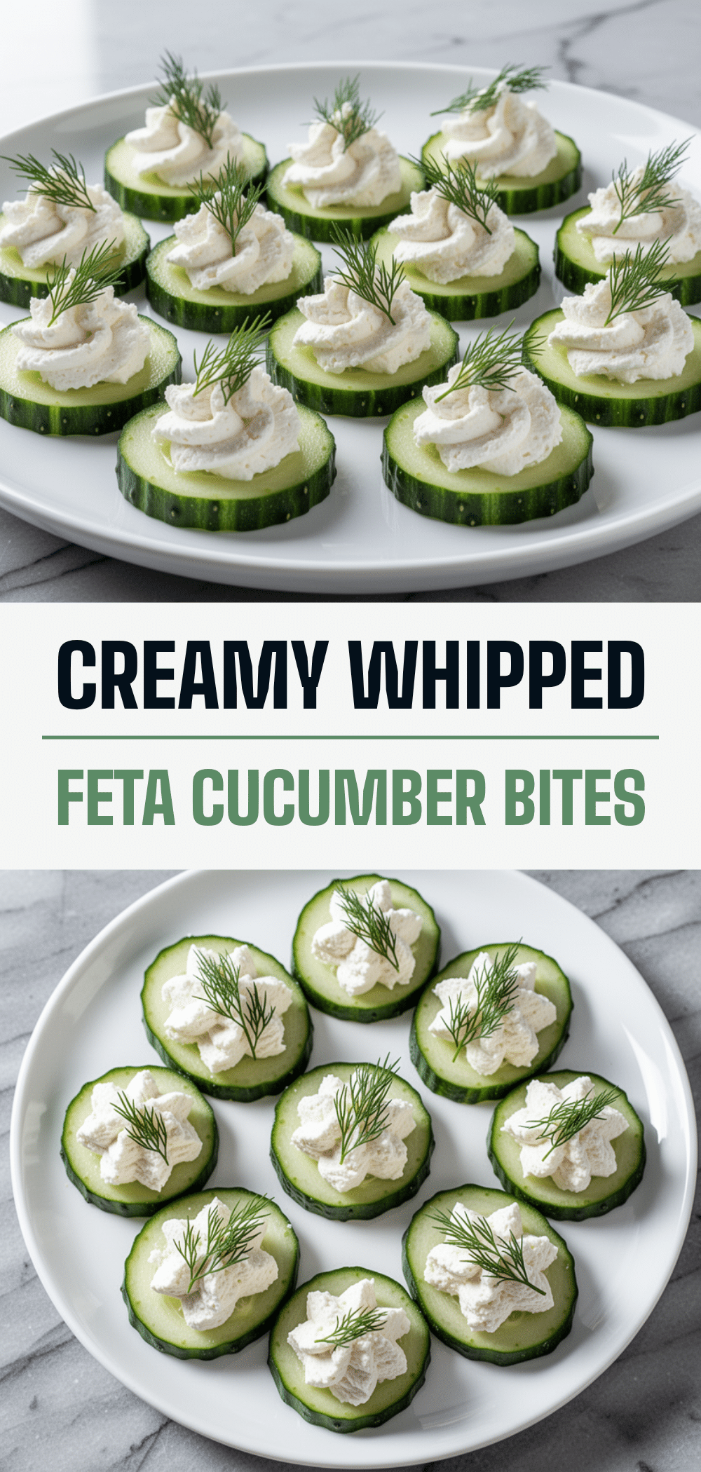 Cold Cucumber Bites with Whipped Feta: 5-Min Appetizer 5 Cold Cucumber Bites with Whipped Feta recipe