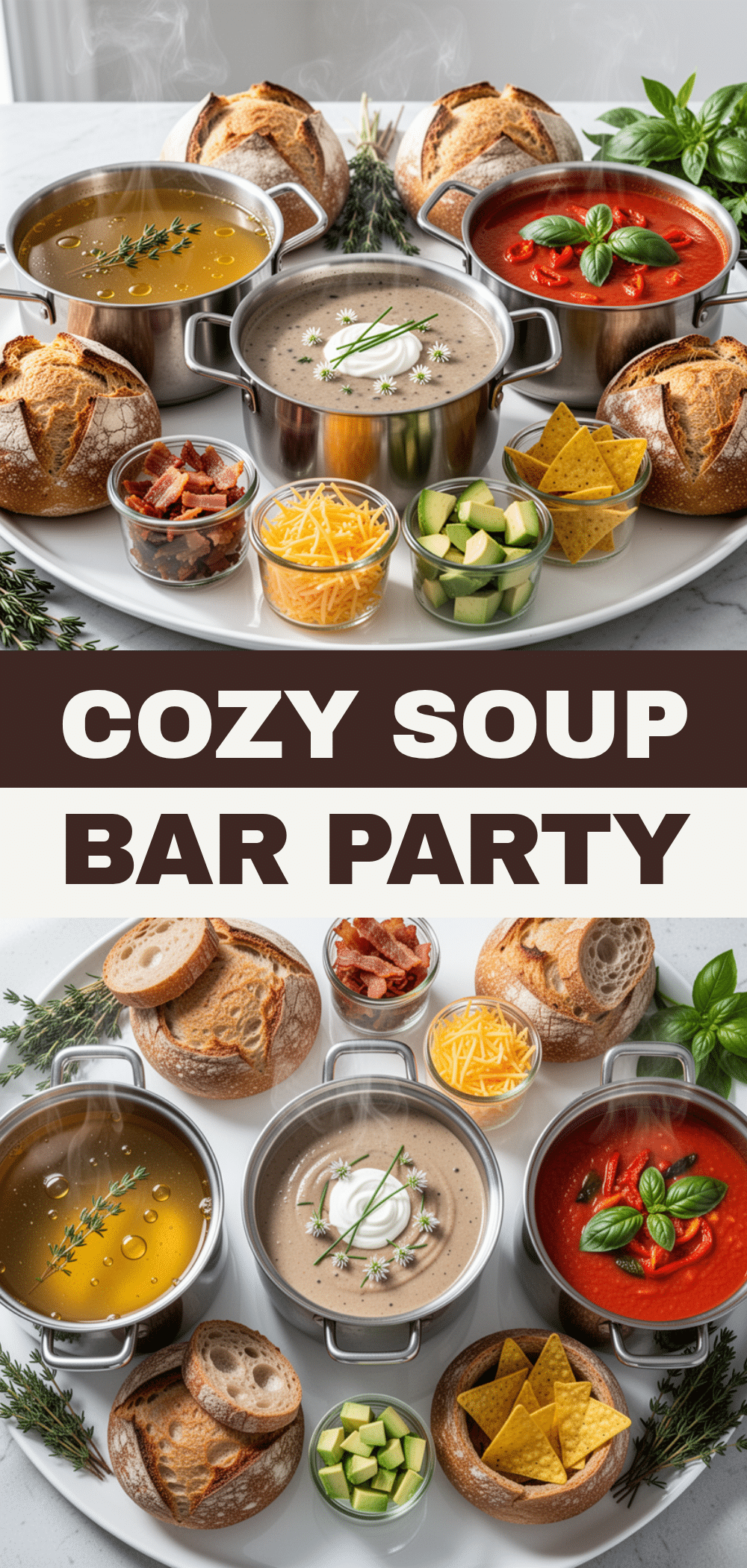 Cozy Soup Bar Party Spread: 7 Best Easy Holiday Recipes 5 cozy soup bar party spread recipe