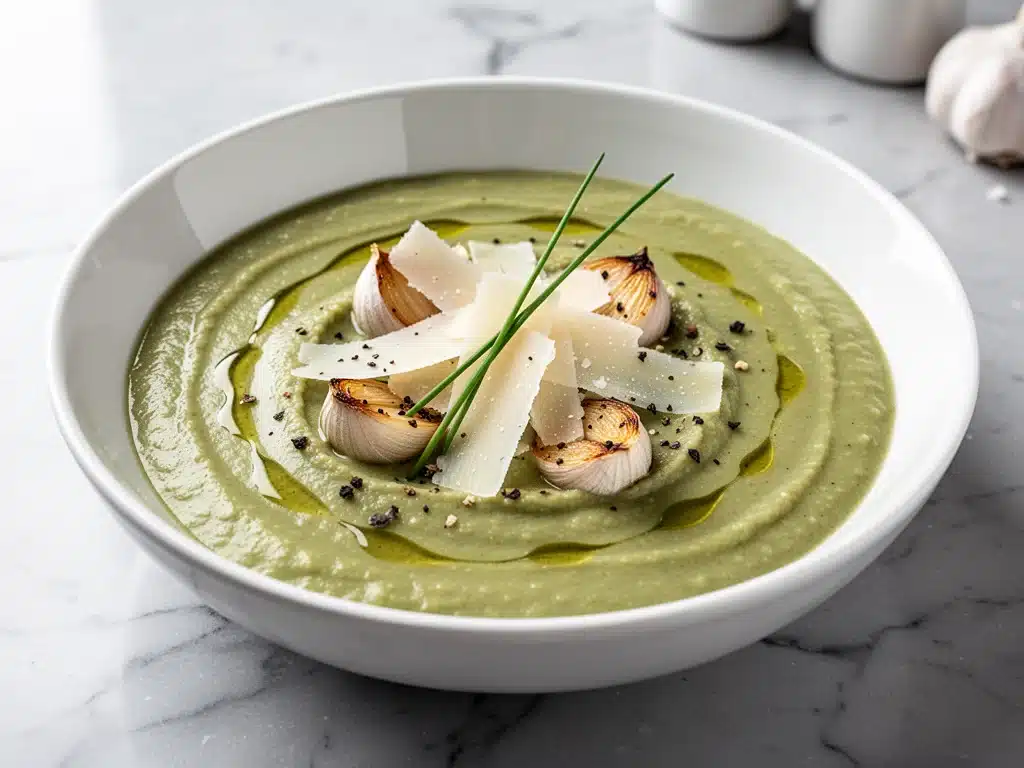 creamy zucchini soup - featured image