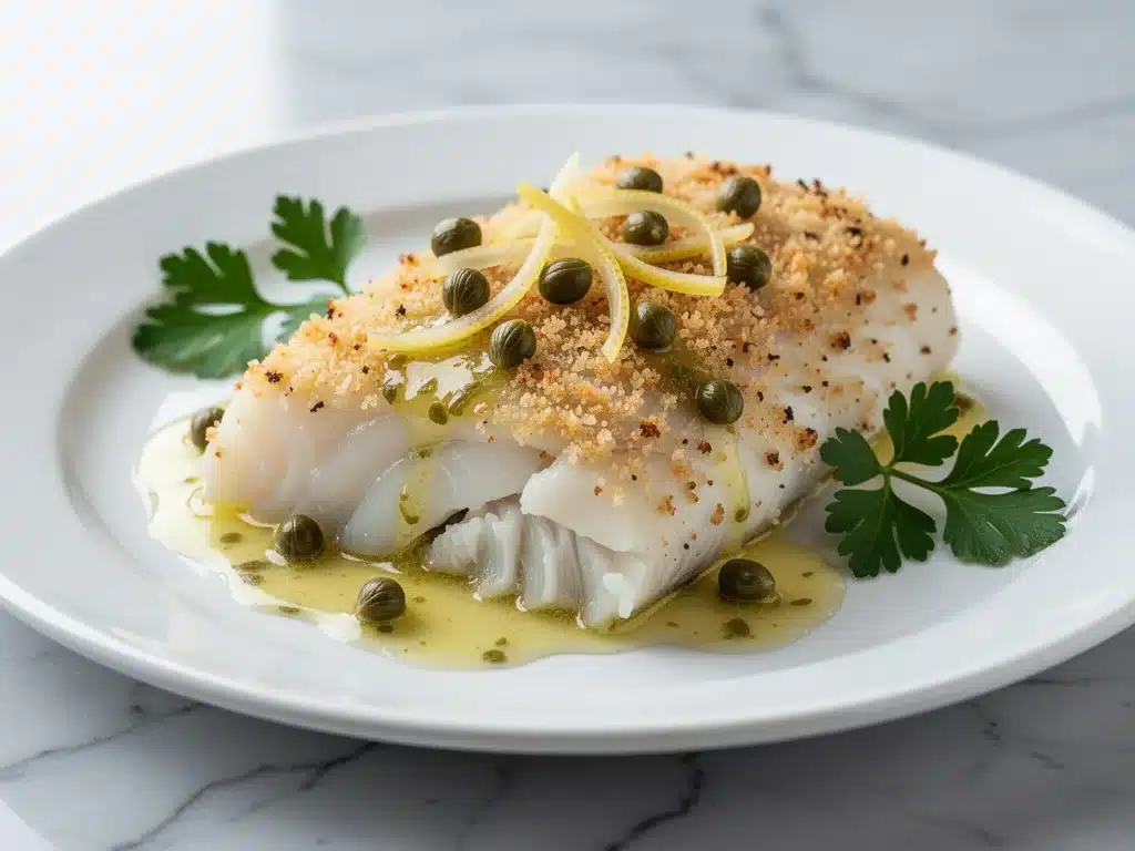 crispy baked cod - featured image