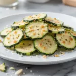 crispy baked zucchini chips - featured image
