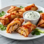 Crispy Buffalo Chicken Egg Rolls - featured image