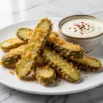 crispy fried pickles - featured image