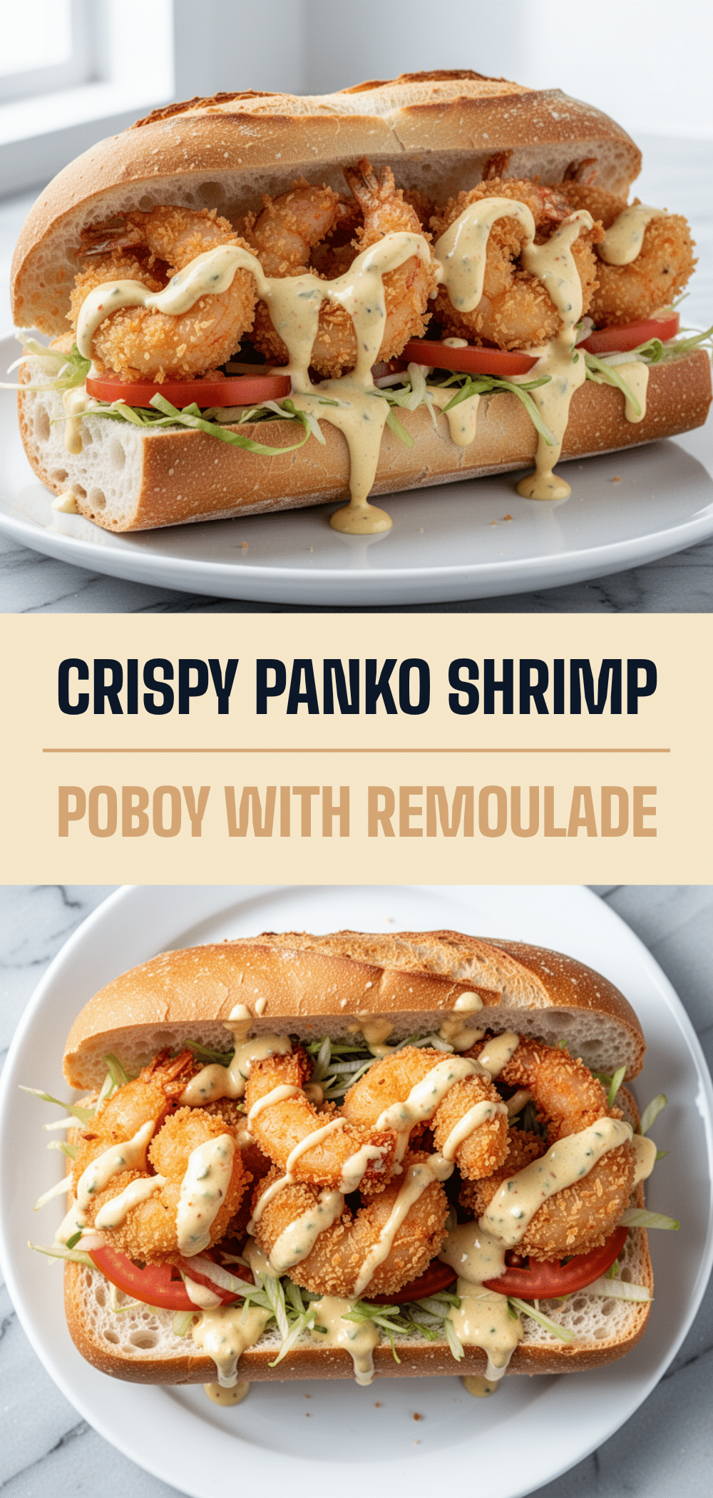 Crispy Panko Fried Shrimp PoBoy: 15-Minute Weeknight Dinner 5 crispy panko fried shrimp poboy recipe