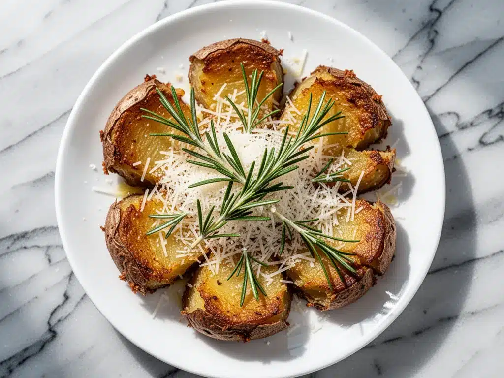 Crispy Parmesan Smashed Potatoes: Best Easy Side Dish 4 Crispy Parmesan Smashed Potatoes preparation steps