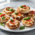 crispy pepperoni cheese bagel bites - featured image