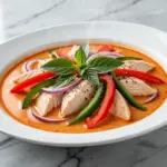 dairy-free thai red curry chicken - featured image