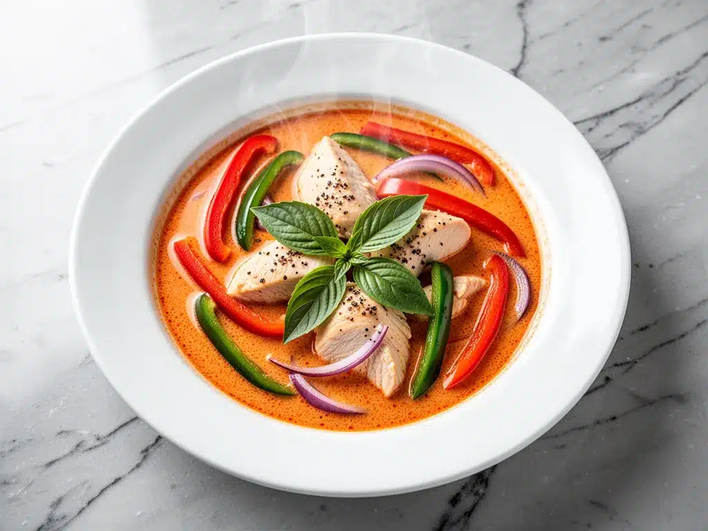 Dairy-Free Thai Red Curry Chicken: 30-Minute Weeknight Dinner 4 dairy-free thai red curry chicken preparation steps