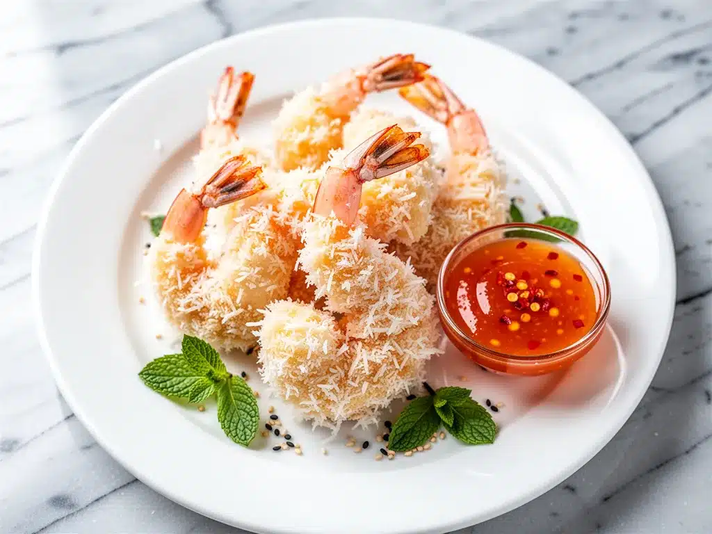 Easy Crunchy Baked Coconut Shrimp Recipe 4 easy crunchy baked coconut shrimp preparation steps