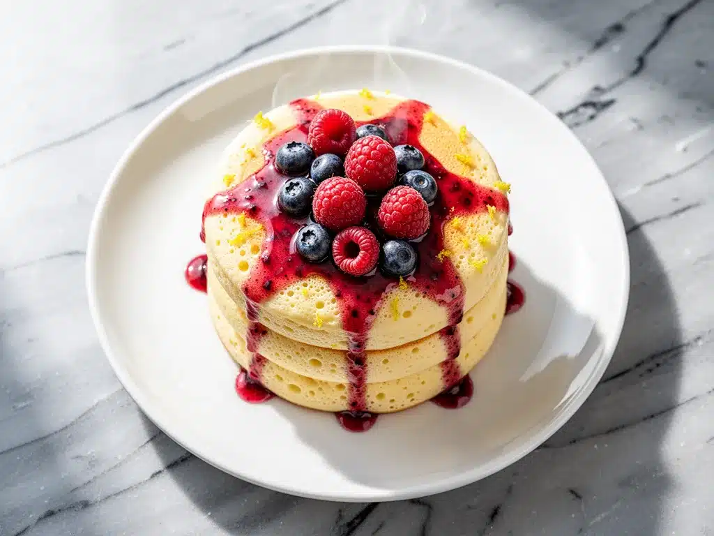 Fluffy Ricotta Lemon Pancakes: 5-Ingredient Easy Recipe 4 Fluffy Ricotta Lemon Pancakes preparation steps