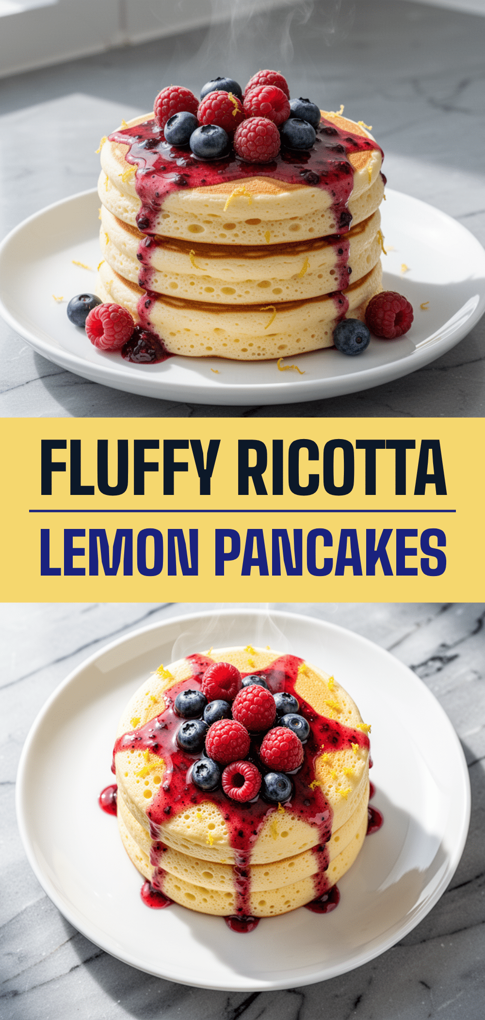 Fluffy Ricotta Lemon Pancakes: 5-Ingredient Easy Recipe 5 Fluffy Ricotta Lemon Pancakes recipe