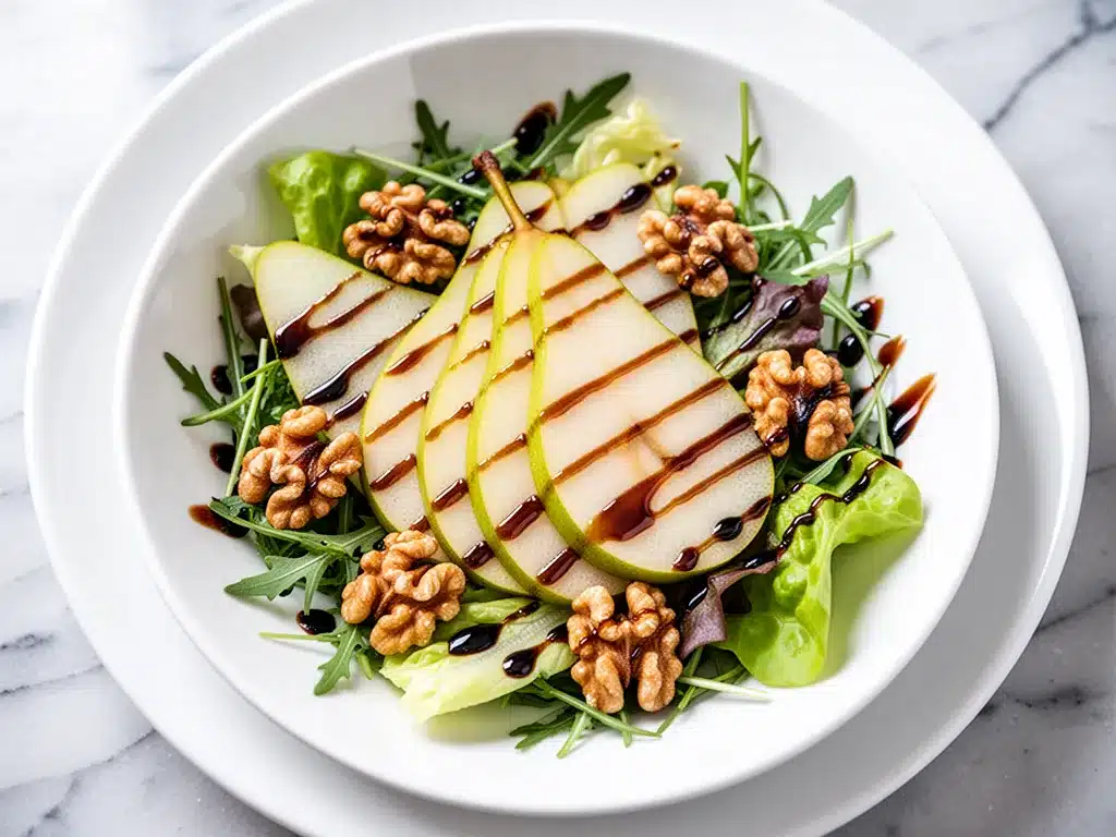 Fresh Pear and Walnut Salad: Easy & Perfect 4 Fresh Pear and Walnut Salad preparation steps