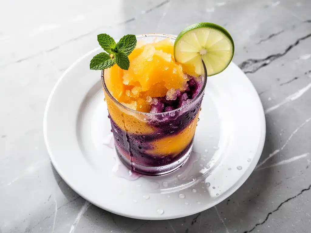 Frozen Mango Passionfruit Slushie: 3-Ingredient Summer Drink 4 frozen mango passionfruit slushie preparation steps