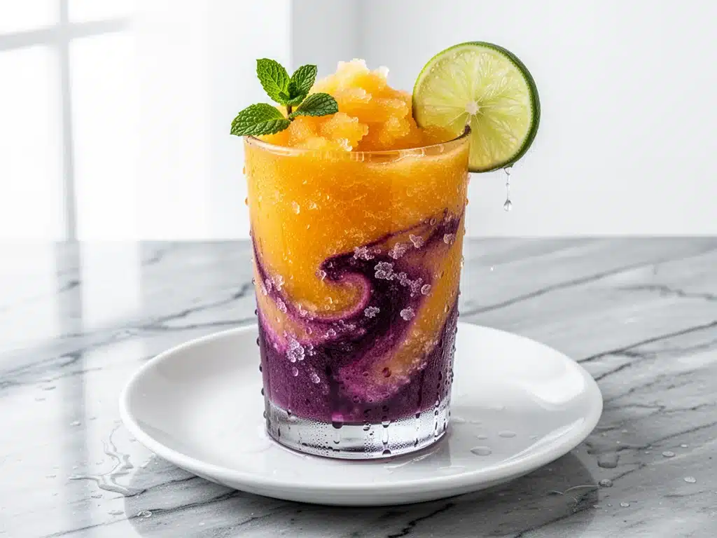 frozen mango passionfruit slushie - featured image