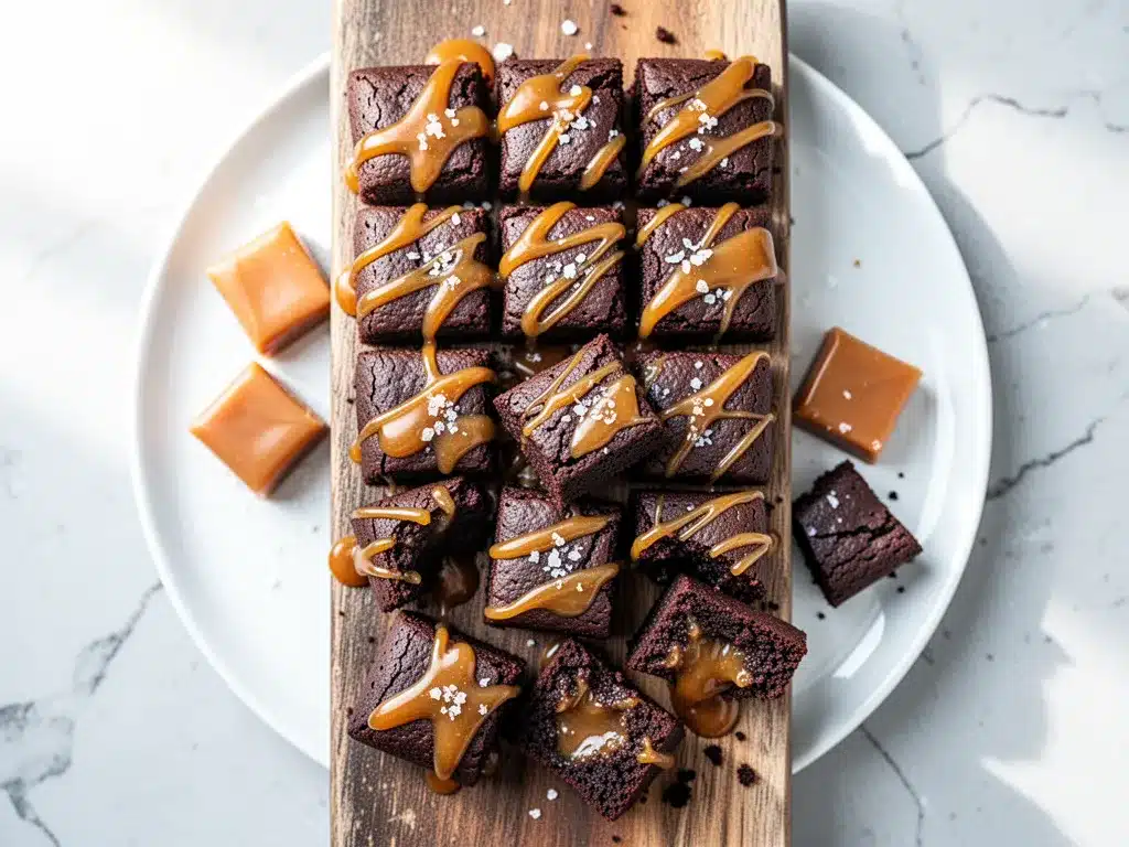 Fudgy Salted Caramel Brownie Bites: Easy 10-Minute Dessert 4 fudgy salted caramel brownie bites preparation steps