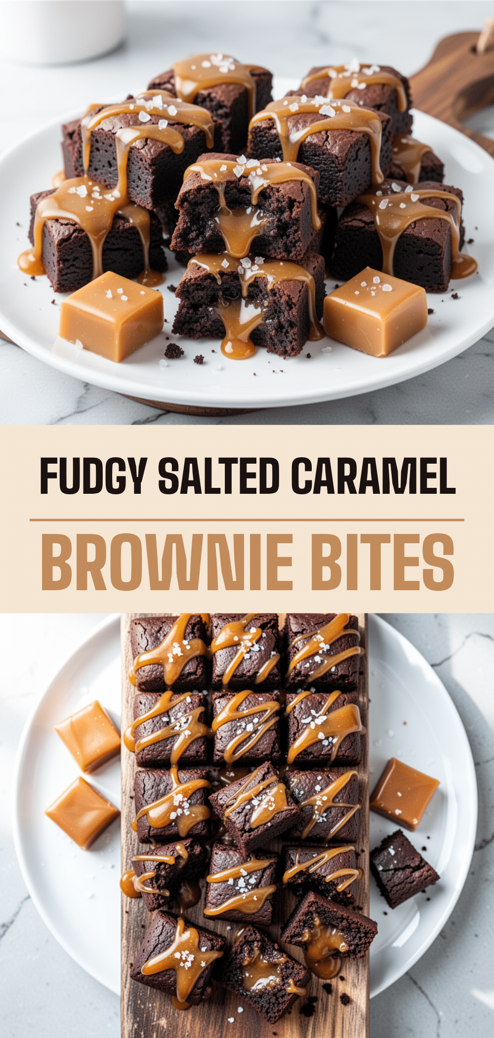 Fudgy Salted Caramel Brownie Bites: Easy 10-Minute Dessert 5 fudgy salted caramel brownie bites recipe