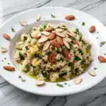 garlic herb quinoa pilaf - featured image
