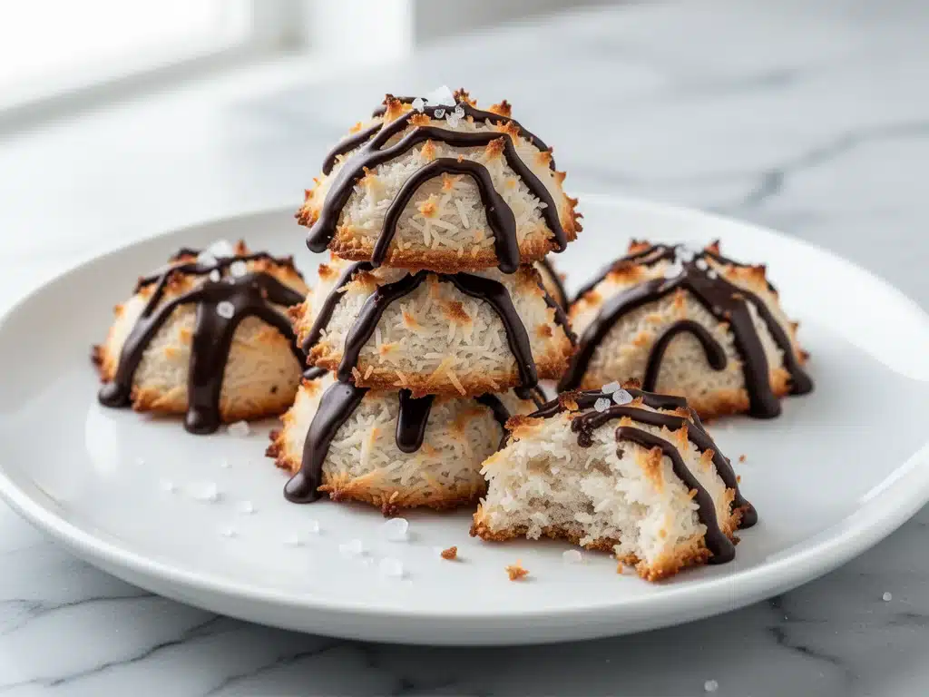 gluten-free chewy coconut macaroons - featured image