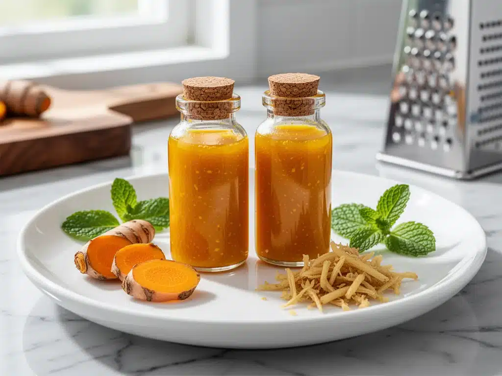golden turmeric ginger immunity shot - featured image