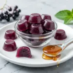 homemade elderberry gummies - featured image