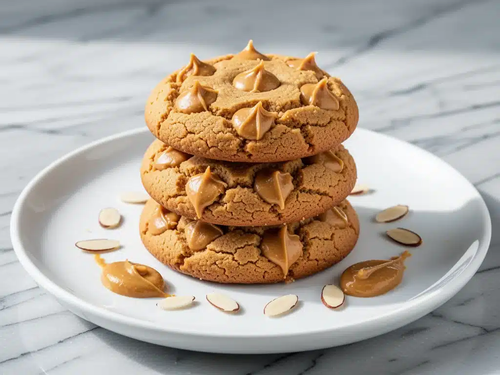 keto almond flour peanut butter cookies - featured image