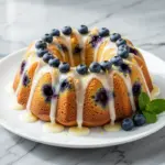 lemon blueberry bundt cake - featured image