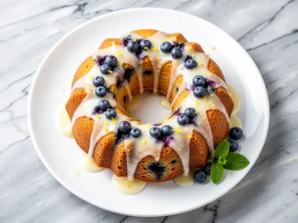 Ultra-Moist Lemon Blueberry Bundt Cake: Best Easter Dessert 4 lemon blueberry bundt cake preparation steps