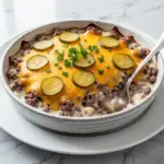Loaded Cheeseburger Casserole - featured image
