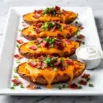 loaded sweet potato skins - featured image