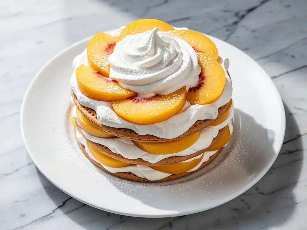No-Bake Peach Icebox Cake: 5-Min Easy Summer Dessert 4 no-bake peach icebox cake preparation steps