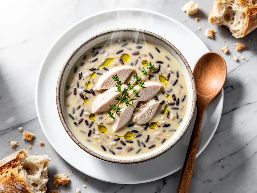 One-Pot Chicken and Wild Rice Soup: Best Healthy Family Recipe 4 One-Pot Chicken and Wild Rice Soup preparation steps